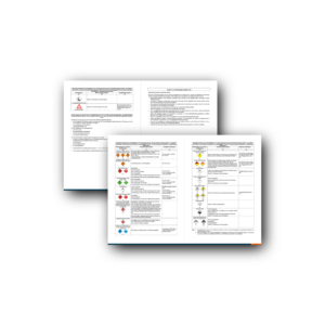 ADR Instructions in Writing – German, A4, Laminated (10pcs)