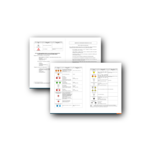 ADR Instructions in Writing – Norwegian, A4, Laminated (10pcs)