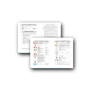 ADR Instructions in Writing – Romanian, A4, Laminated (10pcs)
