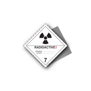 Hazard Class 7 Placard - Radioactive Material 7A, Aluminium, 250x250mm (1pc)