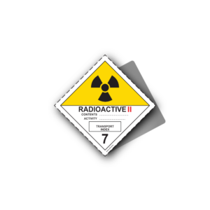 Hazard Class 7 Placard - Radioactive Material 7B, Aluminium, 250x250mm (1pc)