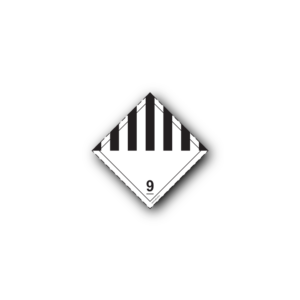 Hazard Class 9 Label - Miscellaneous Substances, Self-Adhesive, PVC, 100x100mm (100pcs)