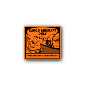 Cargo Aircraft Only Label - Self-Adhesive, PVC, 120x110mm (100pcs)