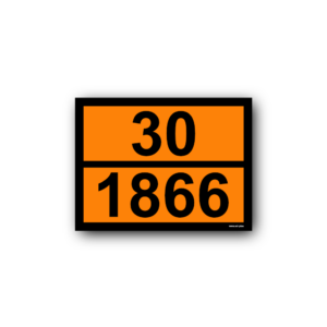 Orange Warning Plate 30/1866 - Self-Adhesive, PVC, 400x300mm (1pc)