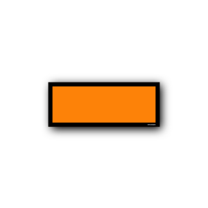 Orange warning plates